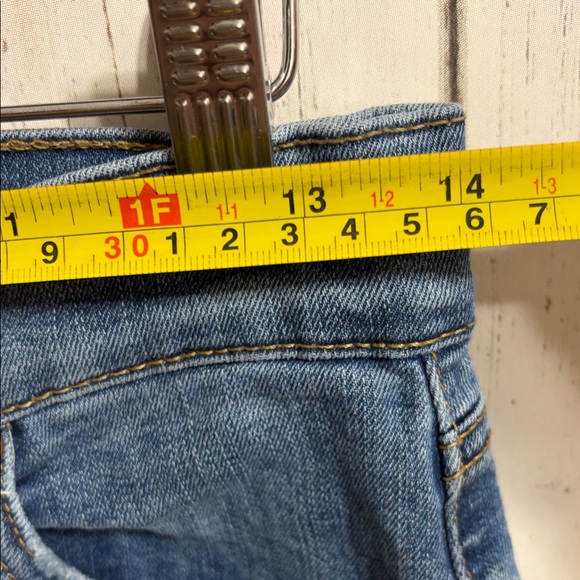 Anthropologie Level 99 Sky Blue Denim Shorts - Picture 4 of 7